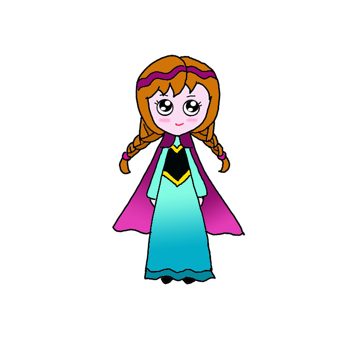 How to Draw Princess Anna - Step by Step Easy Drawing Guides - Drawing  Howtos