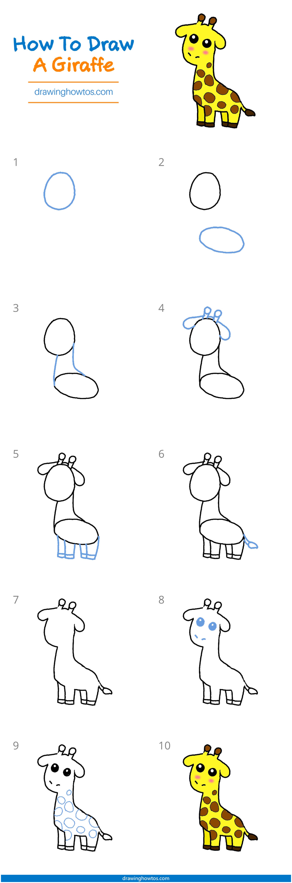 How to Draw a Giraffe Step by Step