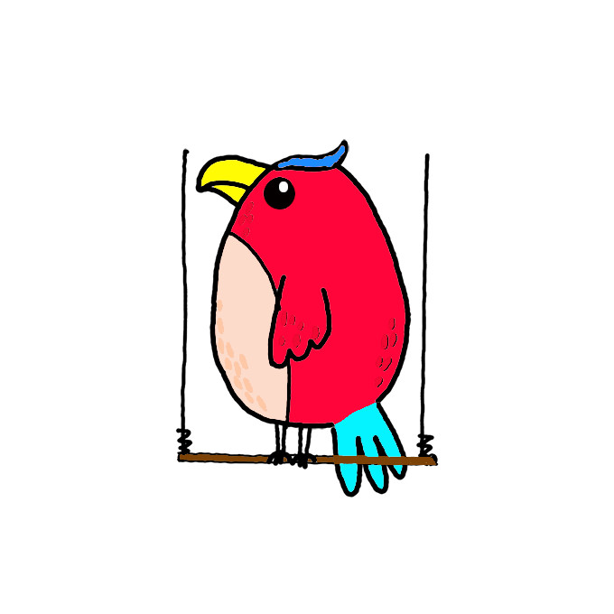 How to Draw a Parrot Easy