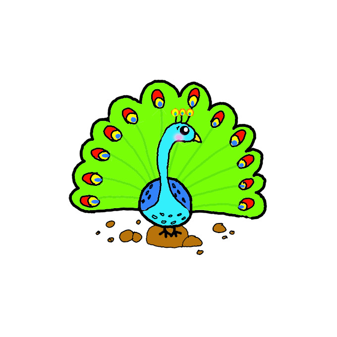 How To Draw a Peacock- EASY Drawing Tutorial!-saigonsouth.com.vn