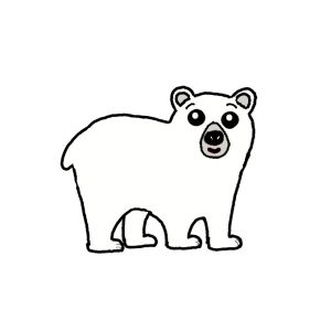 How to Draw a Polar Bear Easy
