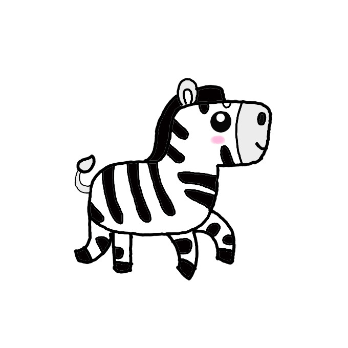 How to Draw a Zebra Step by Step Easy Drawing Guides Drawing Howtos