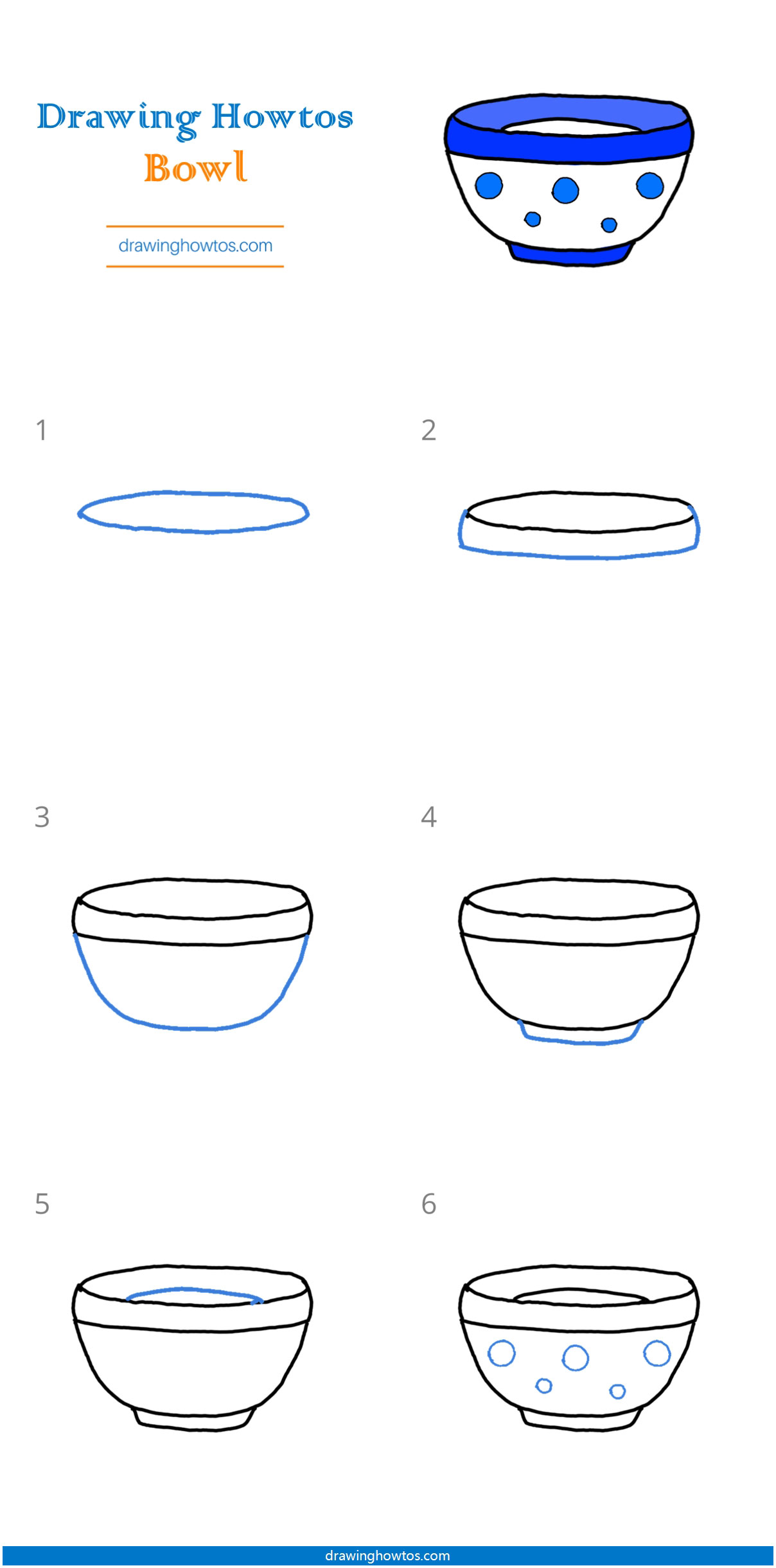 How to Draw a Bowl Step by Step