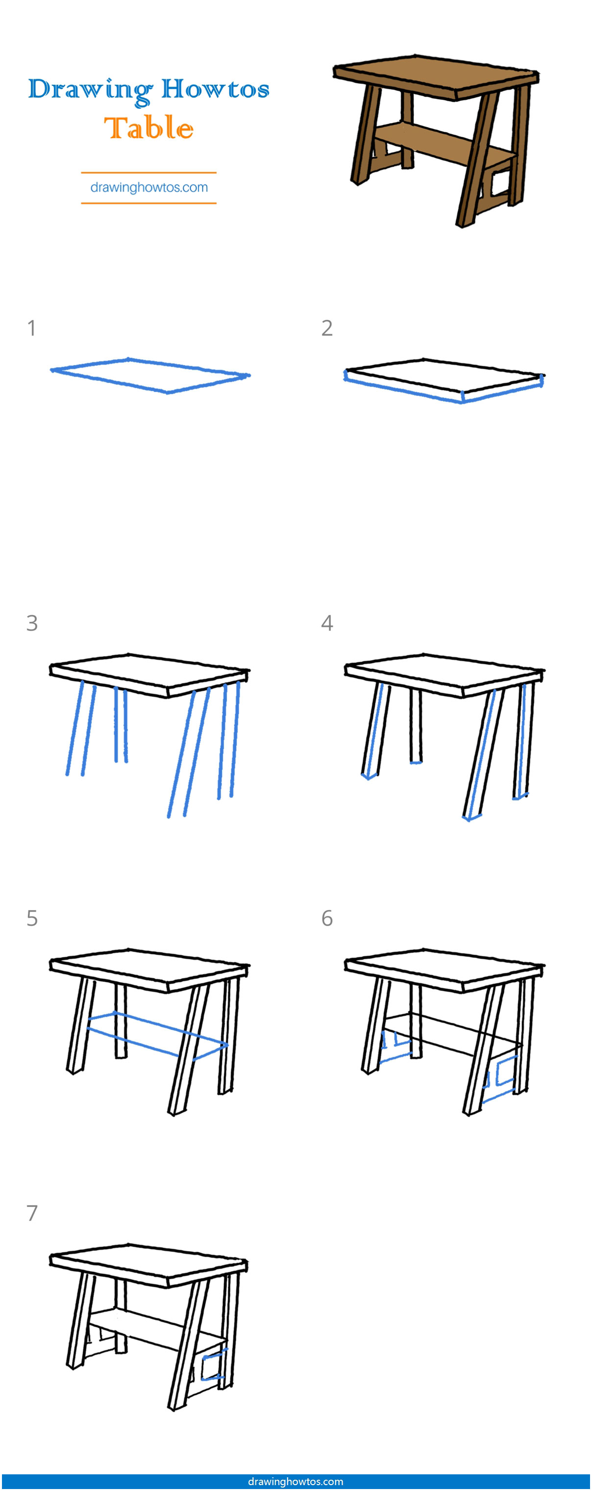 How to Draw a Table Step by Step