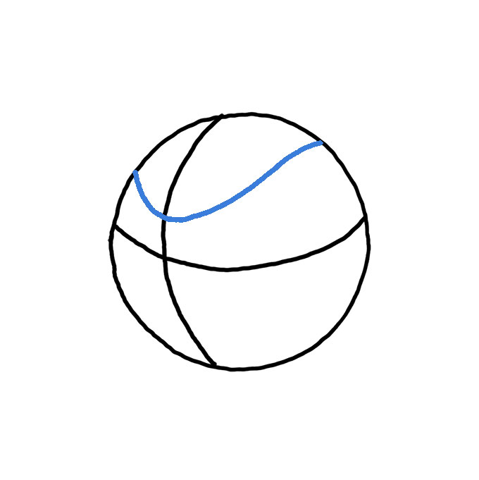 Como desenhar uma bola de basquete 