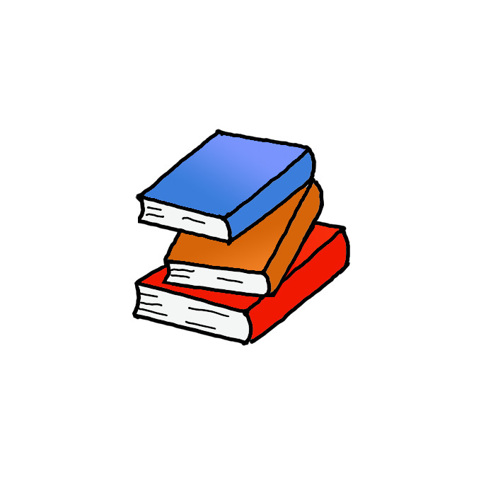 How to Draw Books Easy