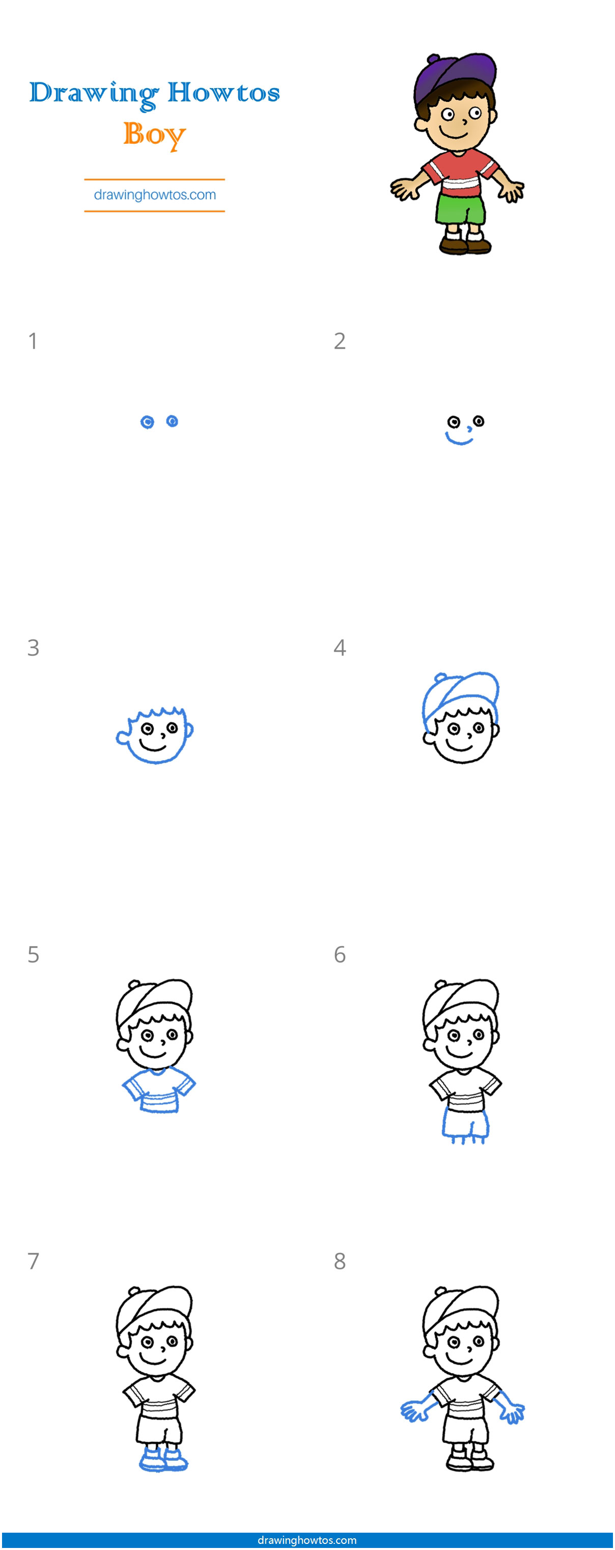 How to Draw a Boy Step by Step