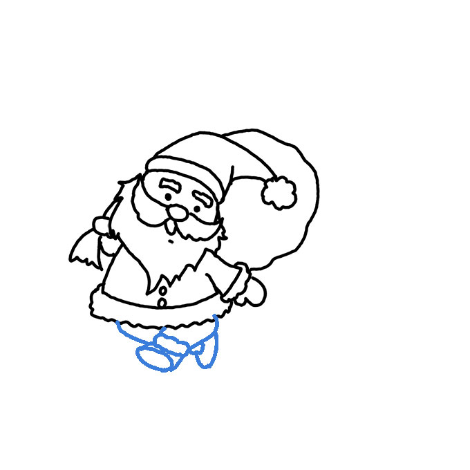 Free Dancing Santa Cartoon ImageCharatoon