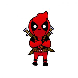 How to Draw Deadpool Easy