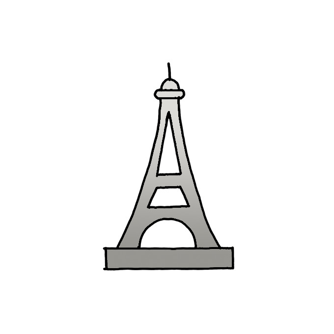 How to Draw Eiffel Tower Easy