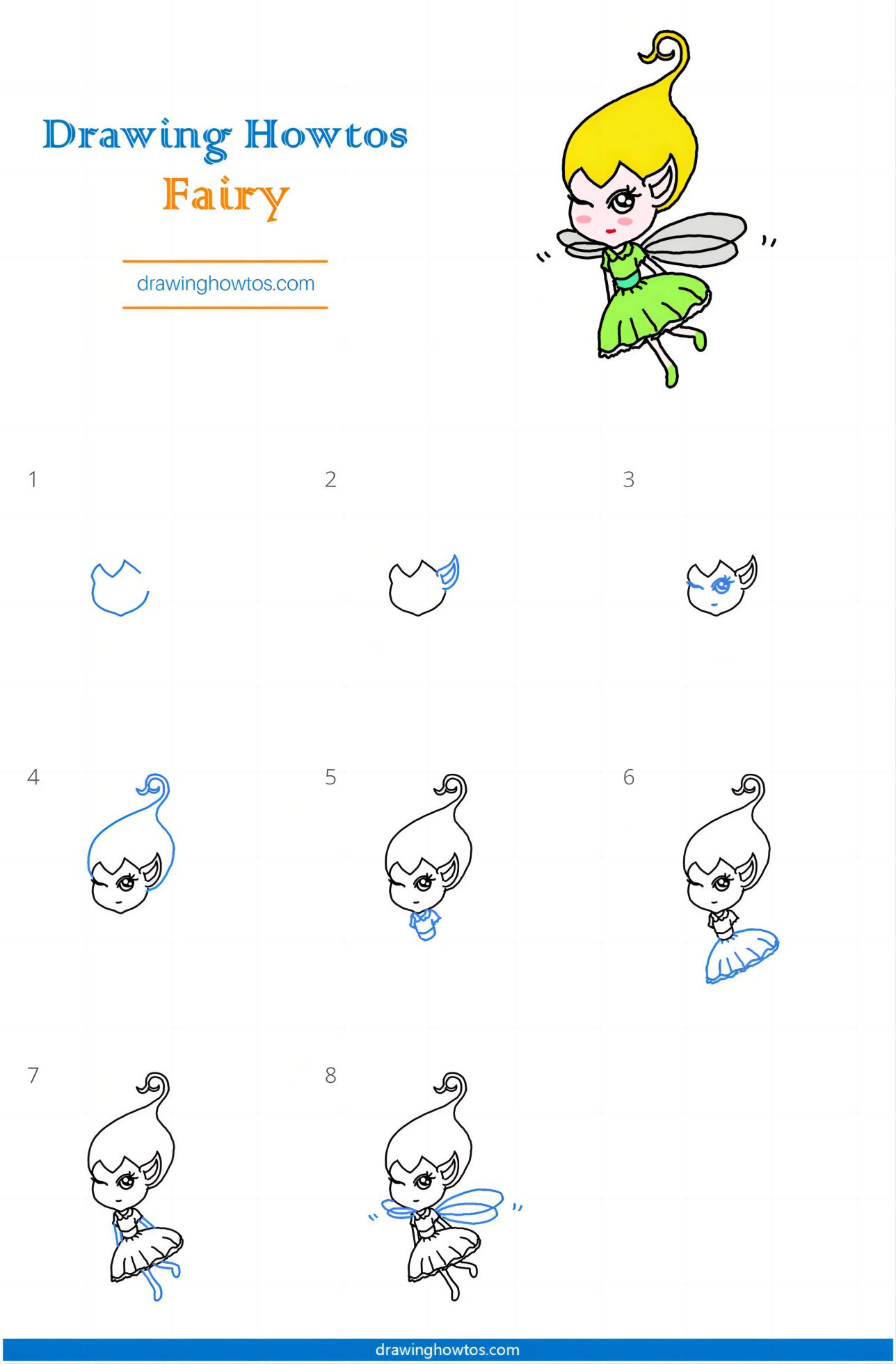 How to Draw a Fairy Step by Step
