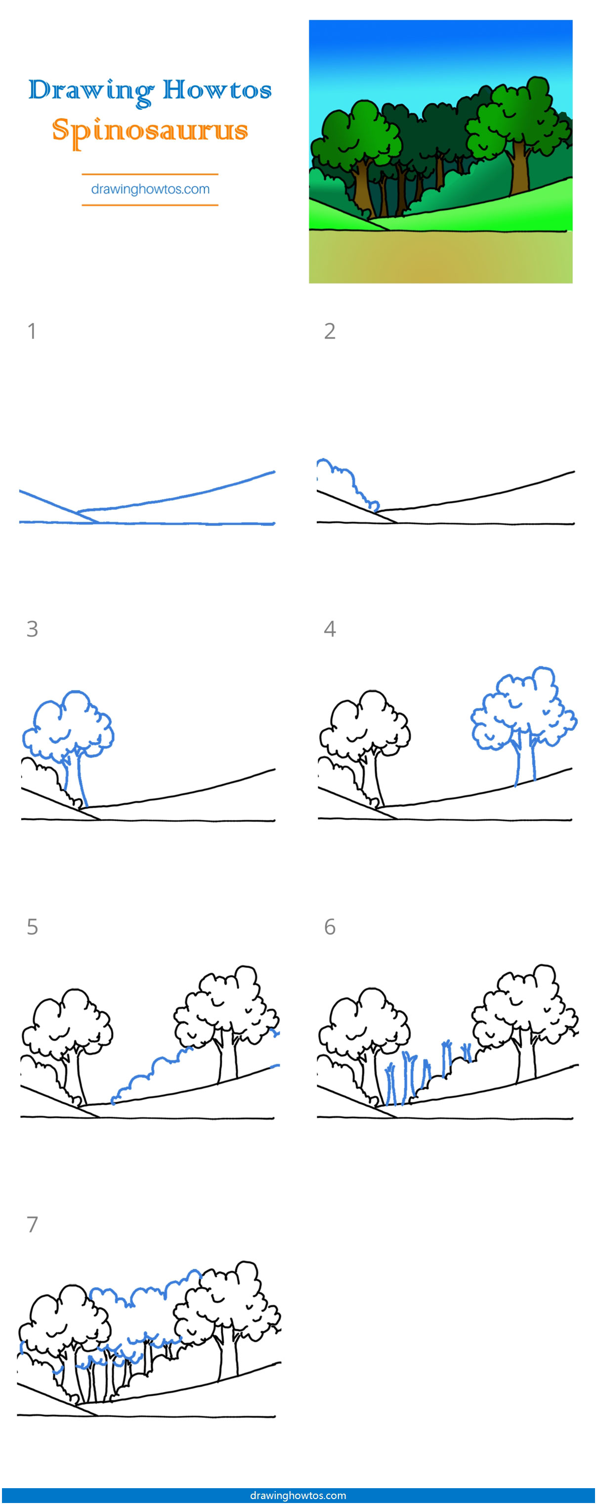 How to Draw a Forest - Step by Step Easy Drawing Guides - Drawing Howtos