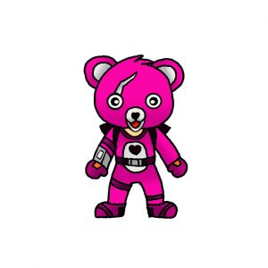 How to Draw Cuddle Team Leader from Fortnite Easy