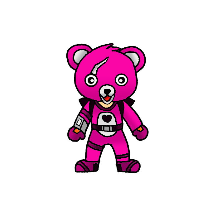 How to Draw Cuddle Team Leader from Fortnite Easy