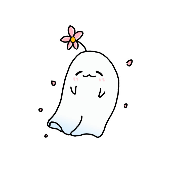 Cute Ghost Drawing Step By Step : Draw 2 stick figure arms and circle hands...