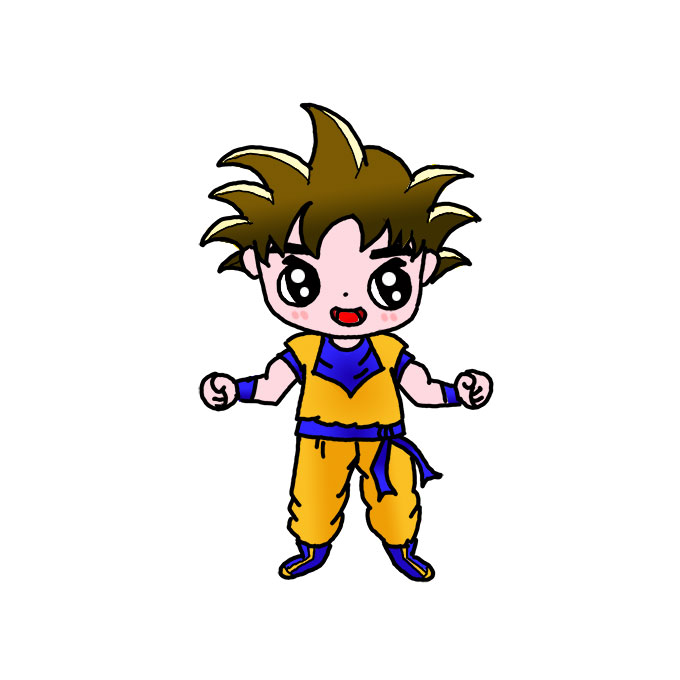 How to Draw Goku Face - Easy Drawing Tutorial For Kids-saigonsouth.com.vn