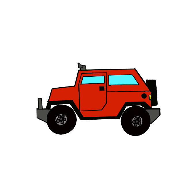 How to Draw a Jeep Easy