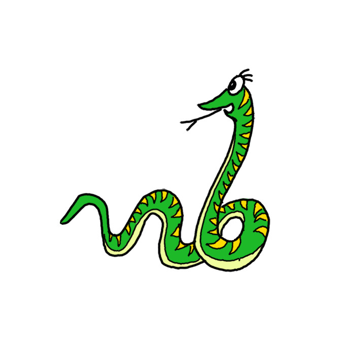 Easy Snake Drawings