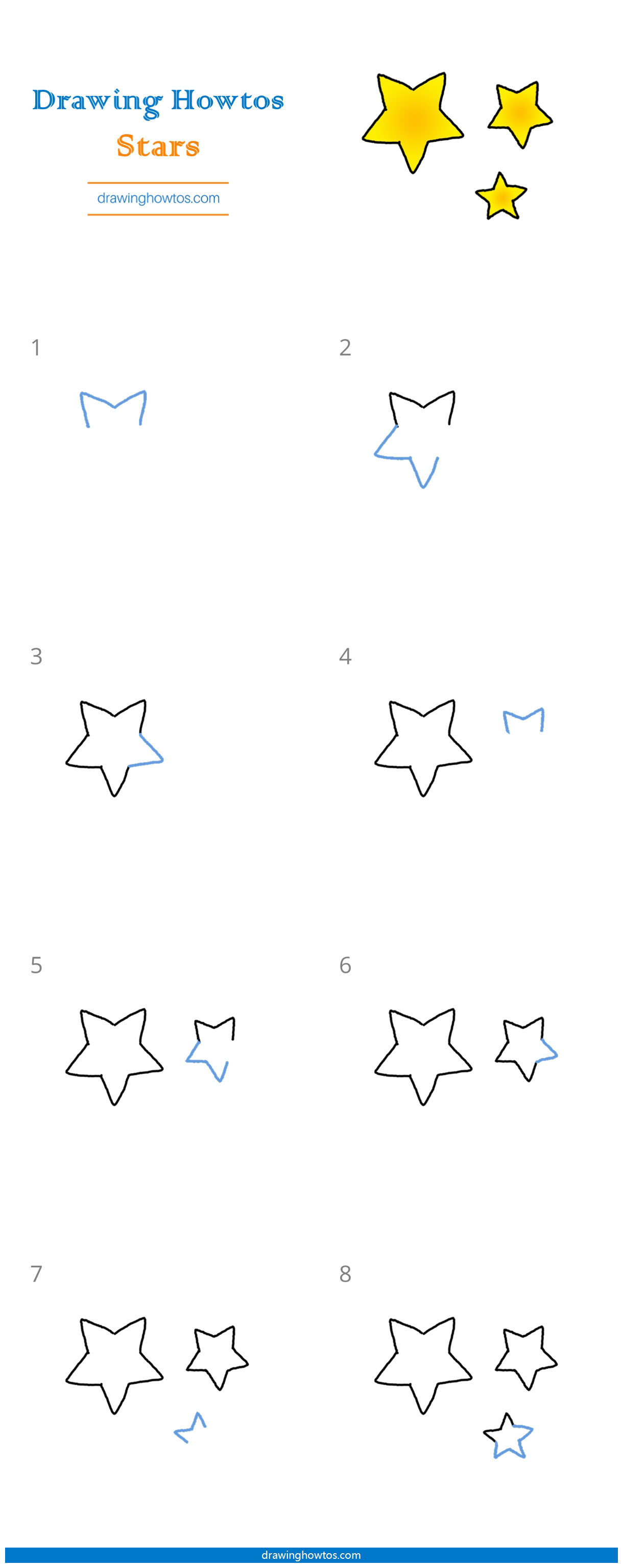 How to Draw a Star Step by Step