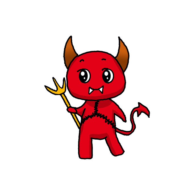 How to Draw a Cute Devil Easy