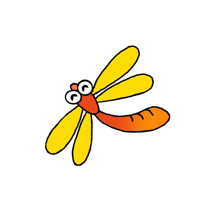 How to Draw a Dragonfly Easy