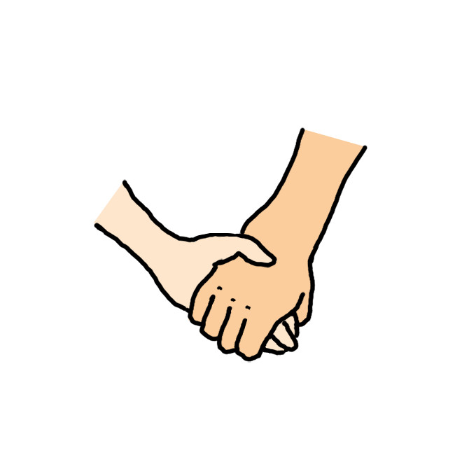 Father And Daughter Holding Hands Drawing - Drawing.rjuuc.edu.np