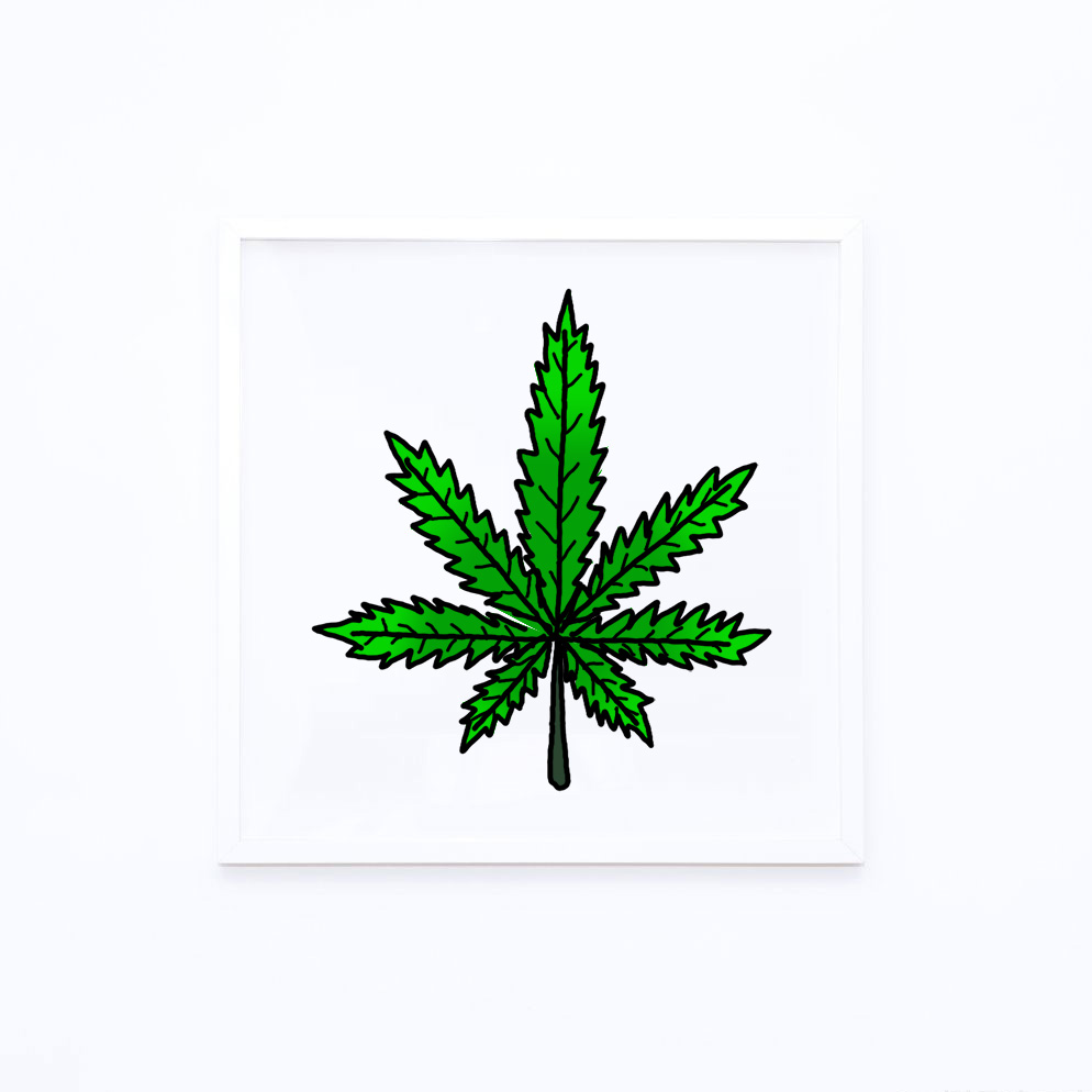 Simple Step Simple Weed Plant Drawing picside