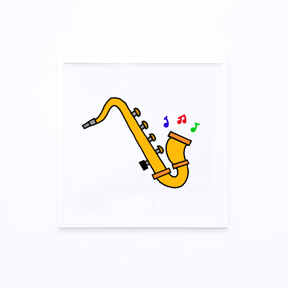 How to Draw a Saxophone - Step by Step Easy Drawing Guides - Drawing Howtos
