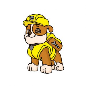 How to Draw Rubble from Paw Patrol