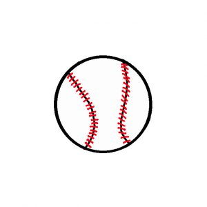 How to Draw a Baseball Easy