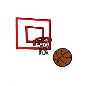 How to Draw a Basketball Hoop Easy