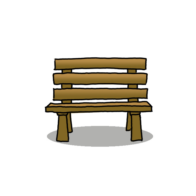 How to Draw a Bench Easy
