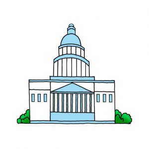 How to Draw the United States Capitol Building Easy