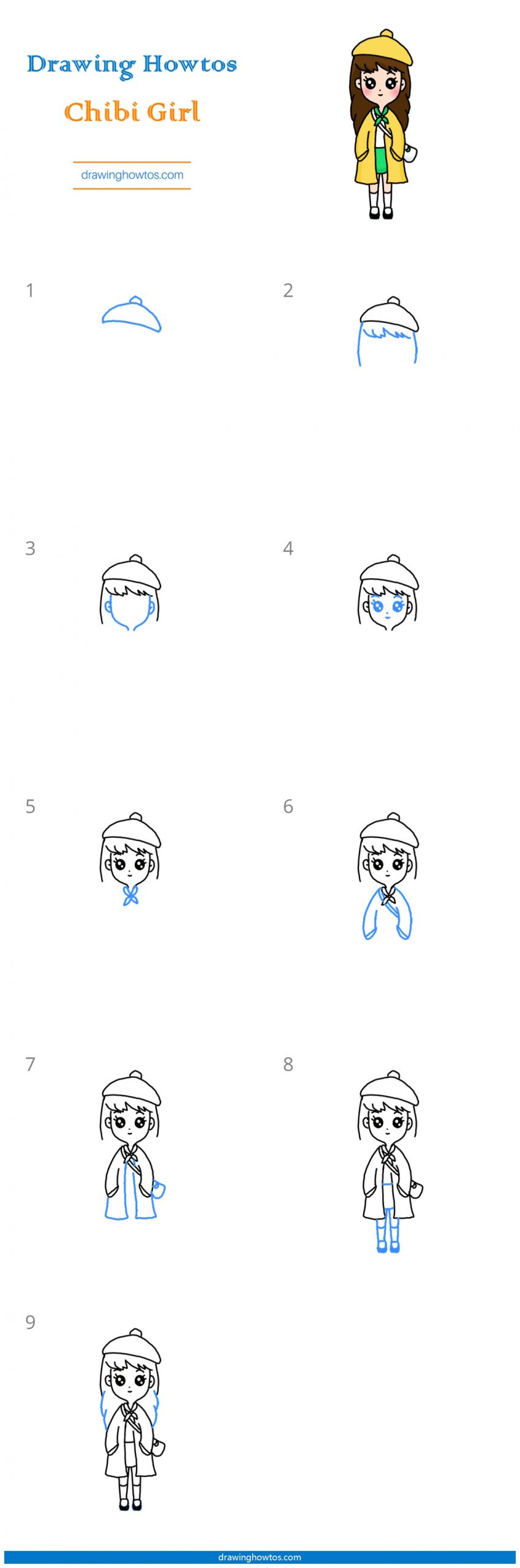 How to Draw a Chibi Girl Step by Step
