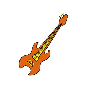 How to Draw an Electric Guitar Easy