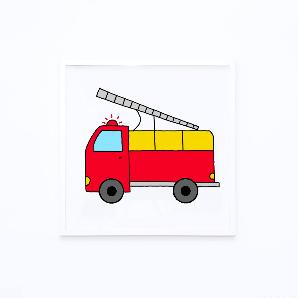 How to Draw a Fire Truck Step by Step Easy Drawing Guides Drawing