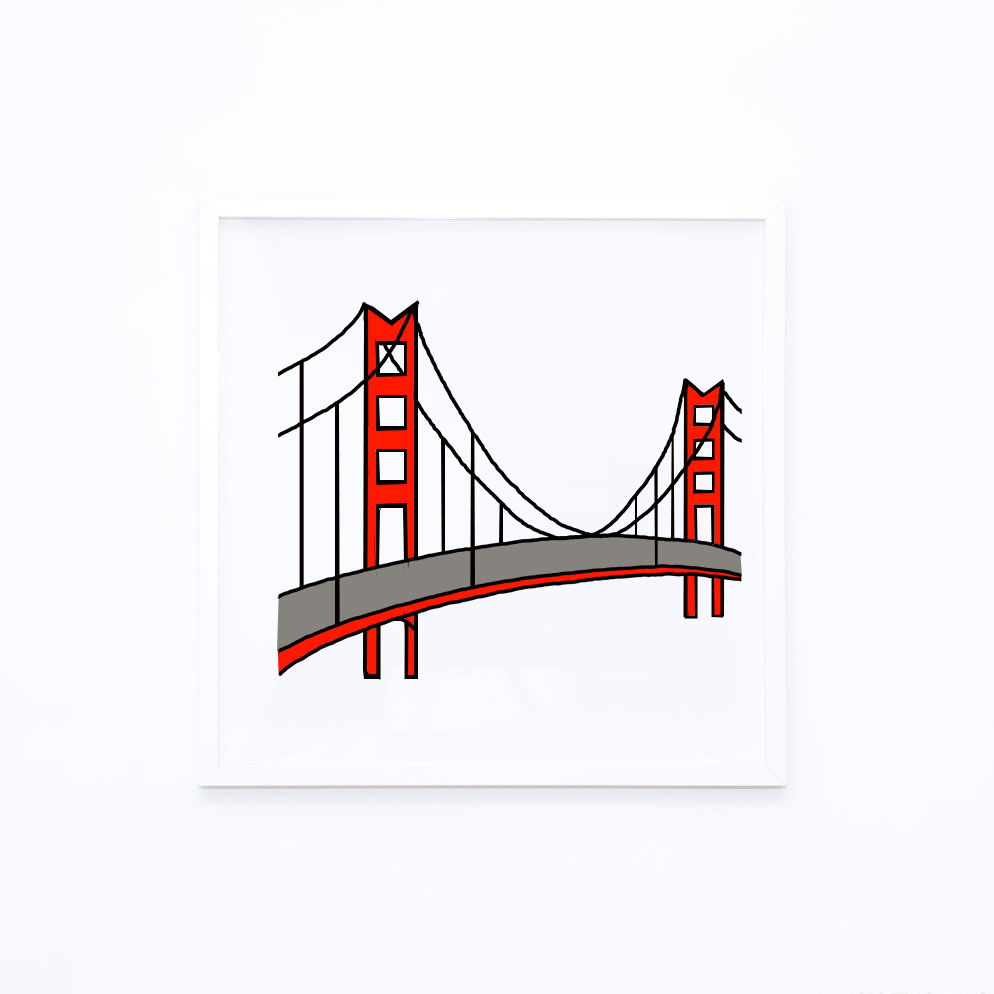 How to Draw the Golden Gate Bridge - Step by Step Easy Drawing Guides