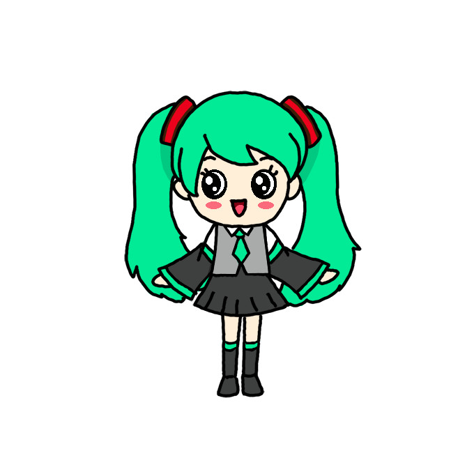 How to Draw Hatsune Miku Step by Step Easy Drawing Guides Drawing