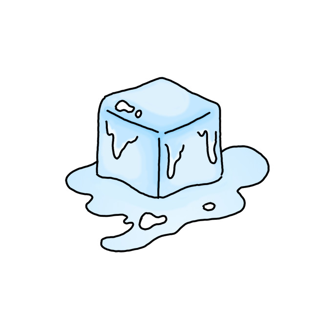 How to Draw an Ice Cube Easy