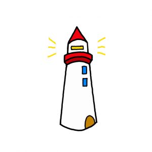 How to Draw a Lighthouse Easy