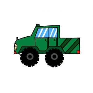 How to Draw a Monster Truck Easy