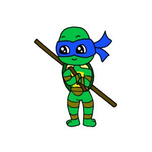 How to Draw a Ninja Turtle Easy