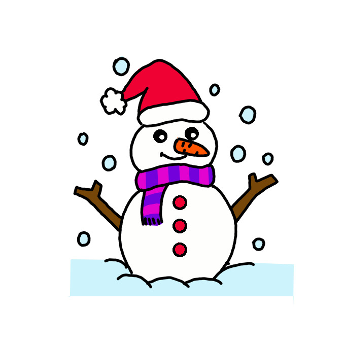 How to Draw a Snowman Easy
