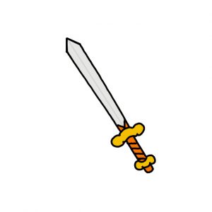 How to Draw a Sword Easy
