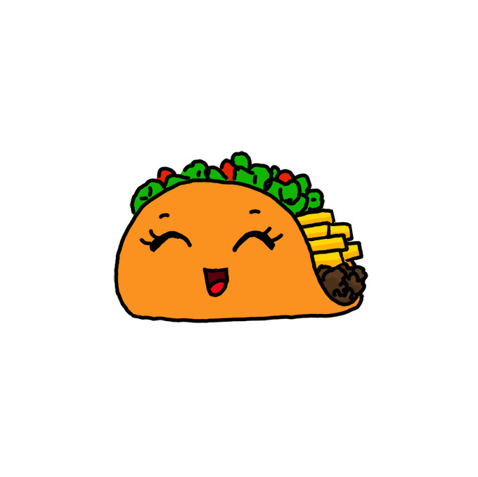 How to Draw a Taco Easy