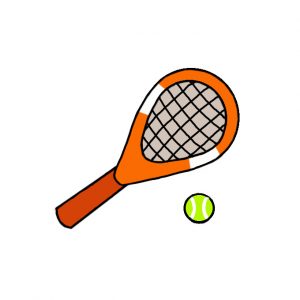 How to Draw a Tennis Racket Easy
