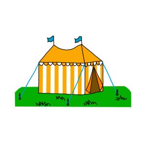 How to Draw a Tent Easy