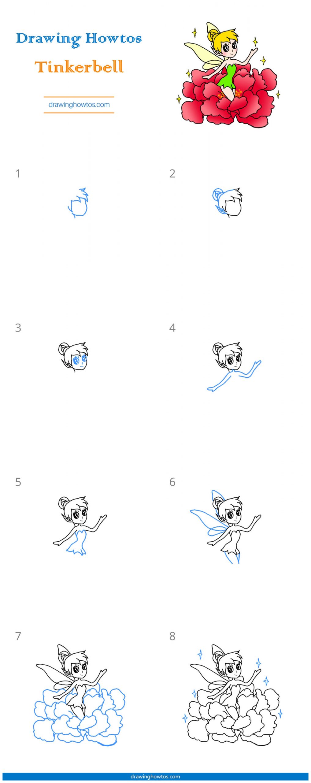 How to Draw a Tinkerbell Step by Step