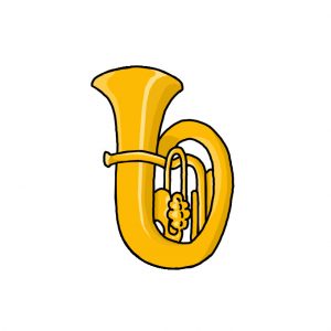 How to Draw a Tuba Easy