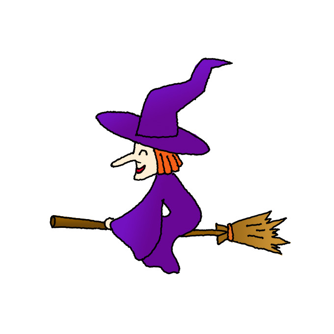 How to Draw a Witch Easy